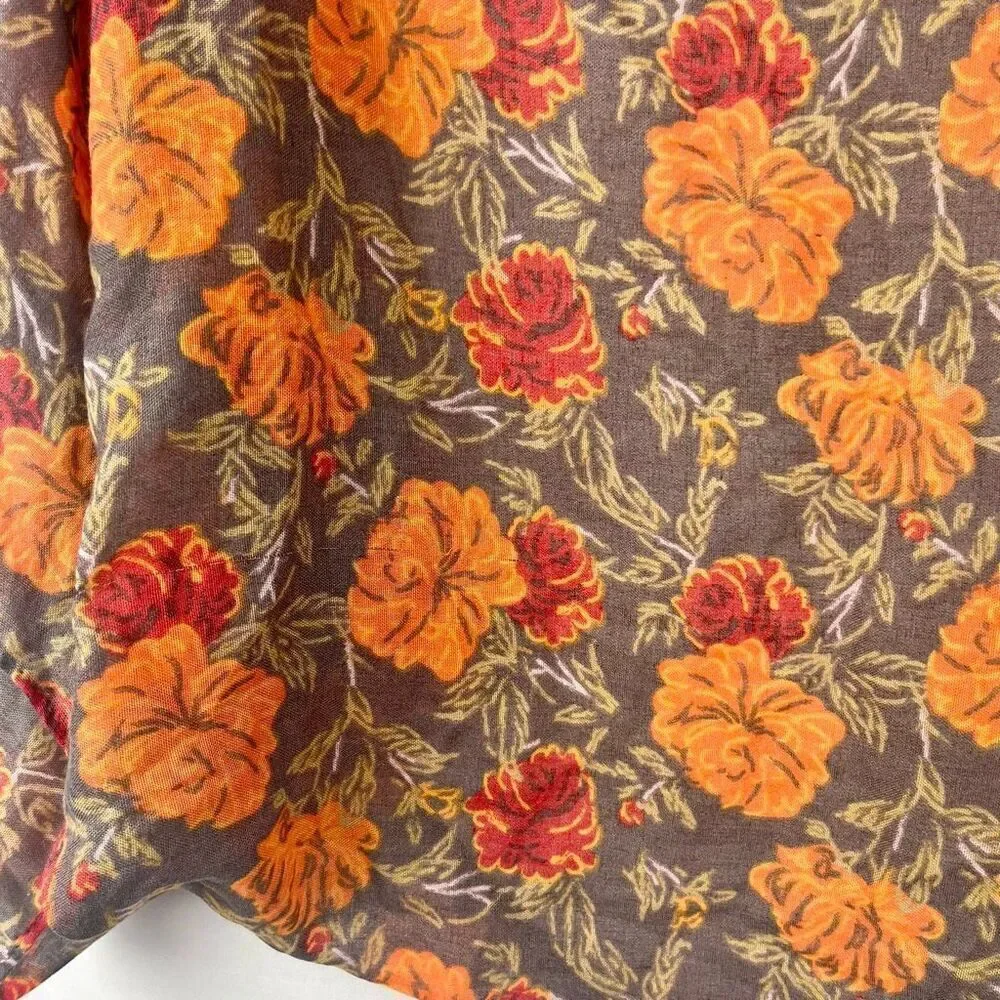 Serra Floral Print Kimono Wrap One Size
